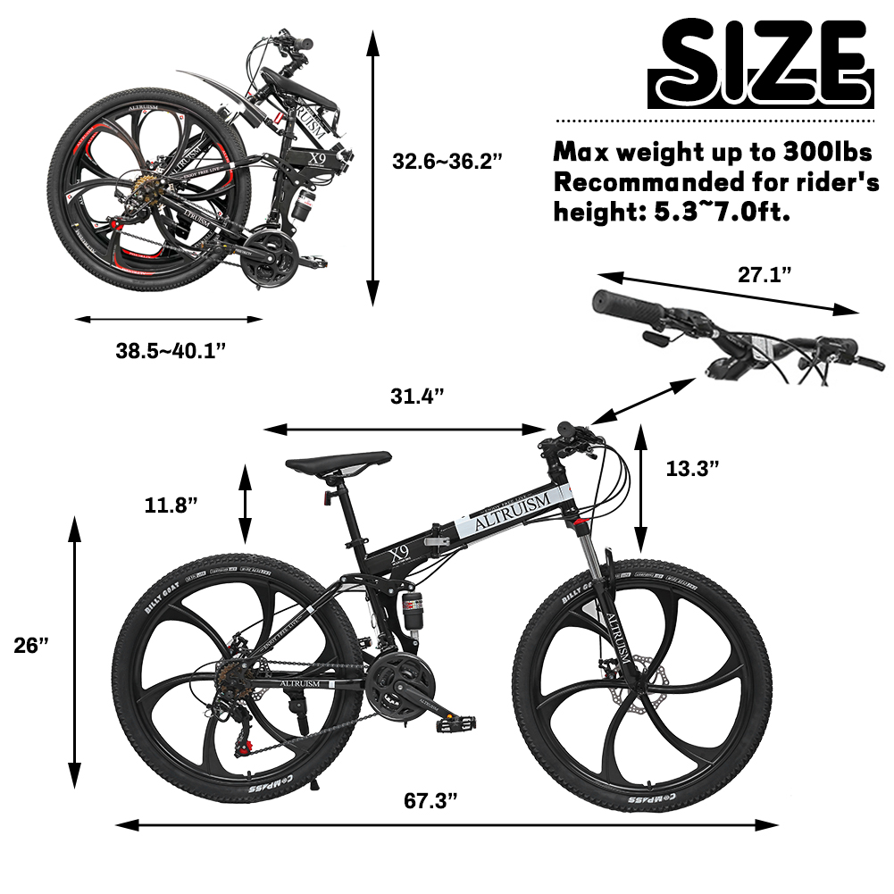 Mountain Biking Gear For Men - 26-Inch Mountain Bike for Men &