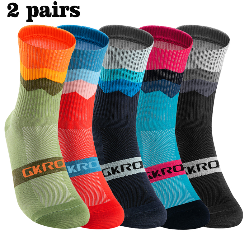 Mountain Biking Socks - 2pairs Professional Cycling Socks Breathable Road