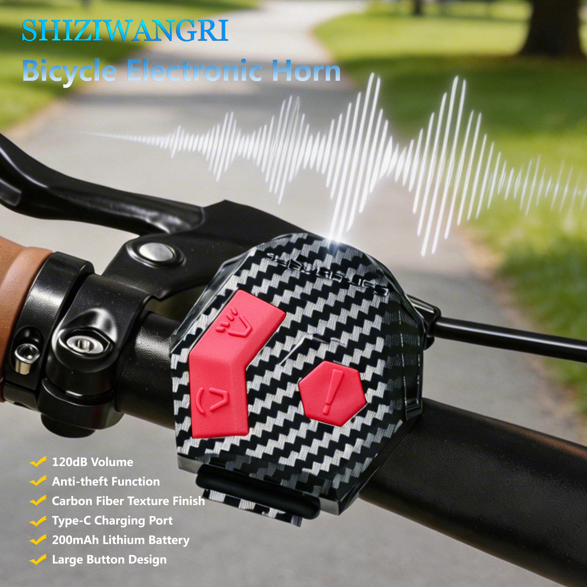 SHIZIWANGRI 2 in 1 Bicycle Hor - Mountain Biking Zone 2 评论和价格