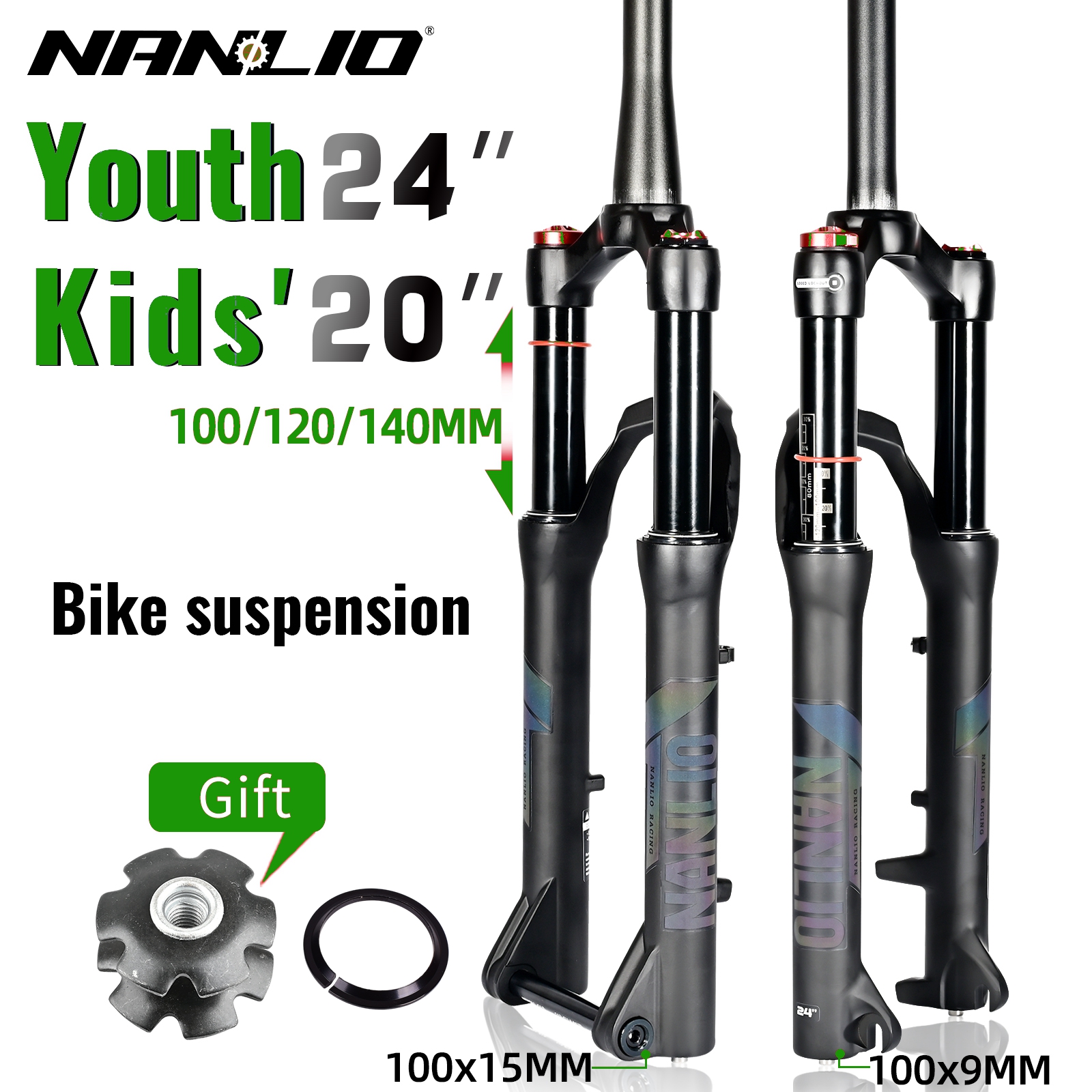 NANLIO Youth MTB Air Suspensio - Mountain Biking Youth 评论和价格