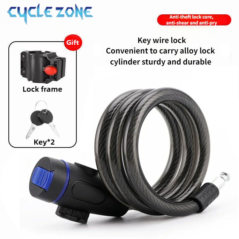 Bike Steel Cable Lock with Mou - Mountain Biking Zone 2 评论和价格