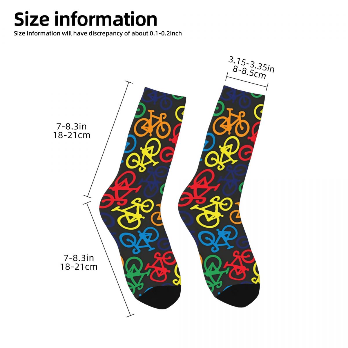 Rainbow Multiple Bikes Crazy M - Mountain Biking Socks 评论和价格