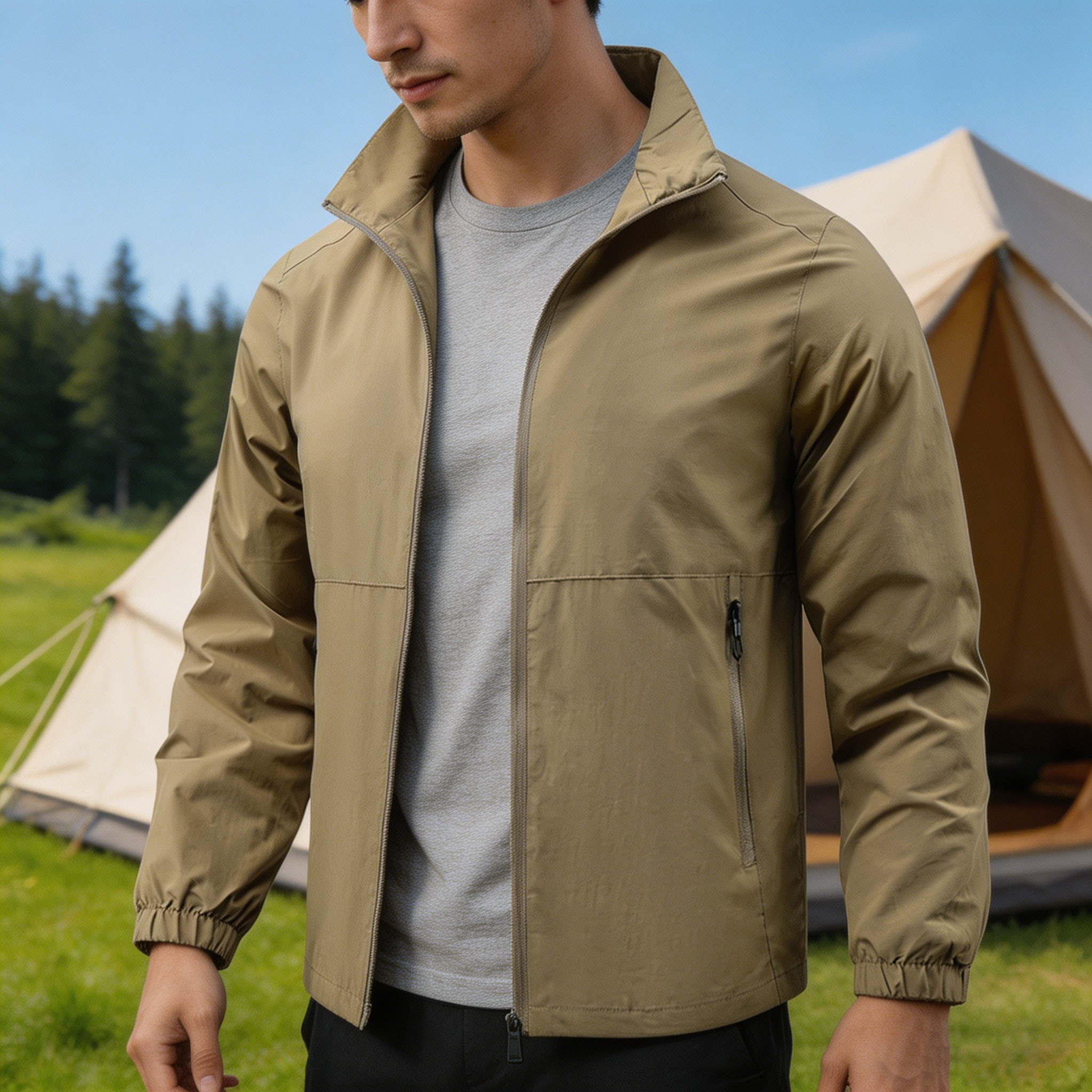 New Jacket Men Outdoor Fishing - Mountain Biking Camp 评论和价格